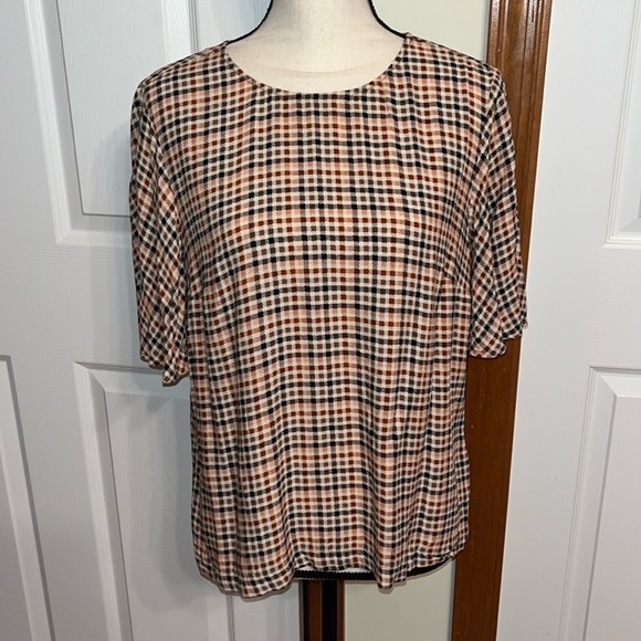 A New Day Checkered Blouse - Picture 1 of 10